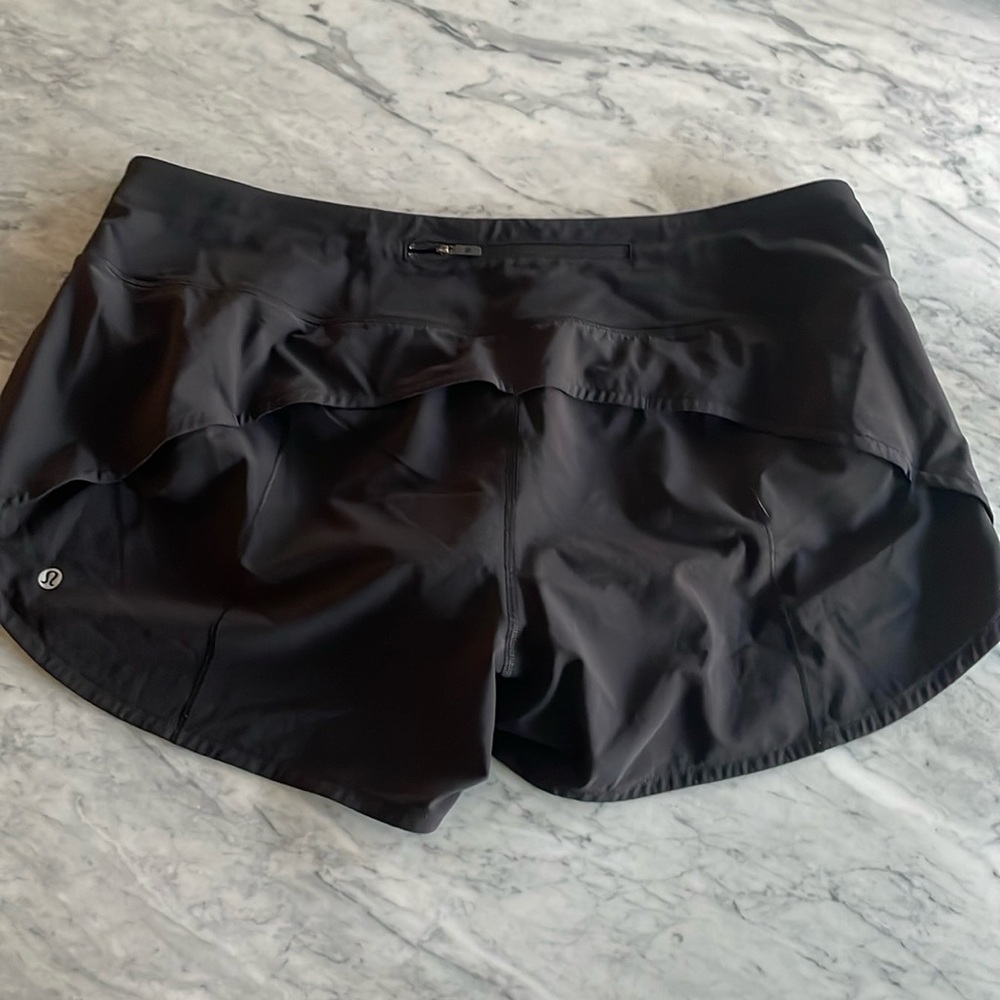 Lululemon speed up short black size 14 tall